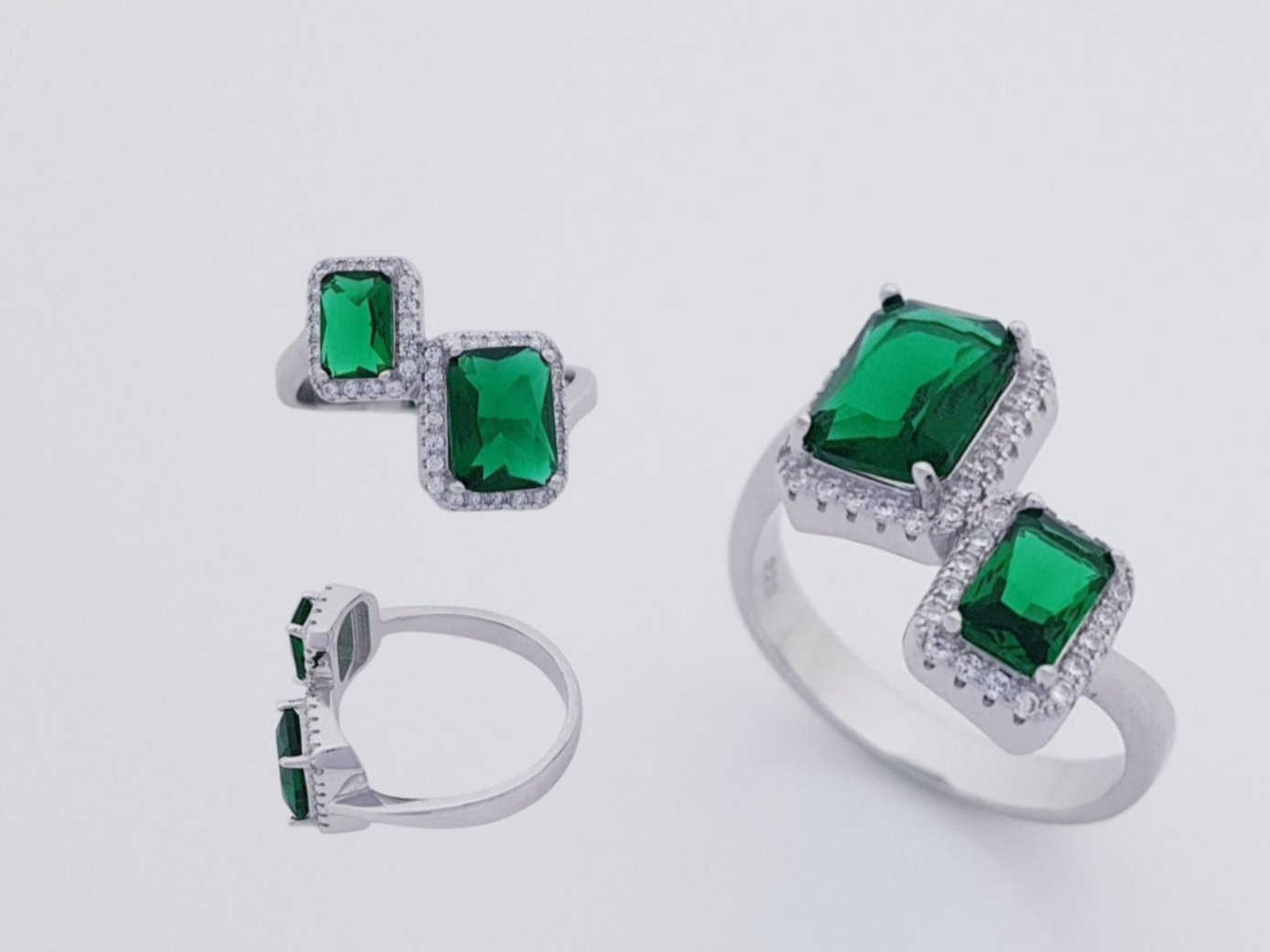 Fancy Emerald Stone Ring