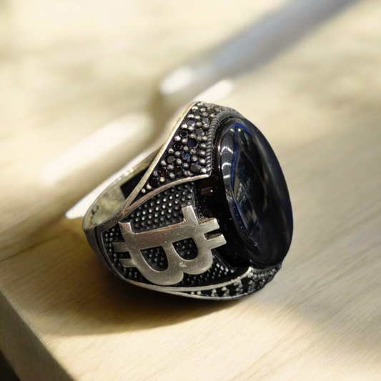 BLACK SILVER RING